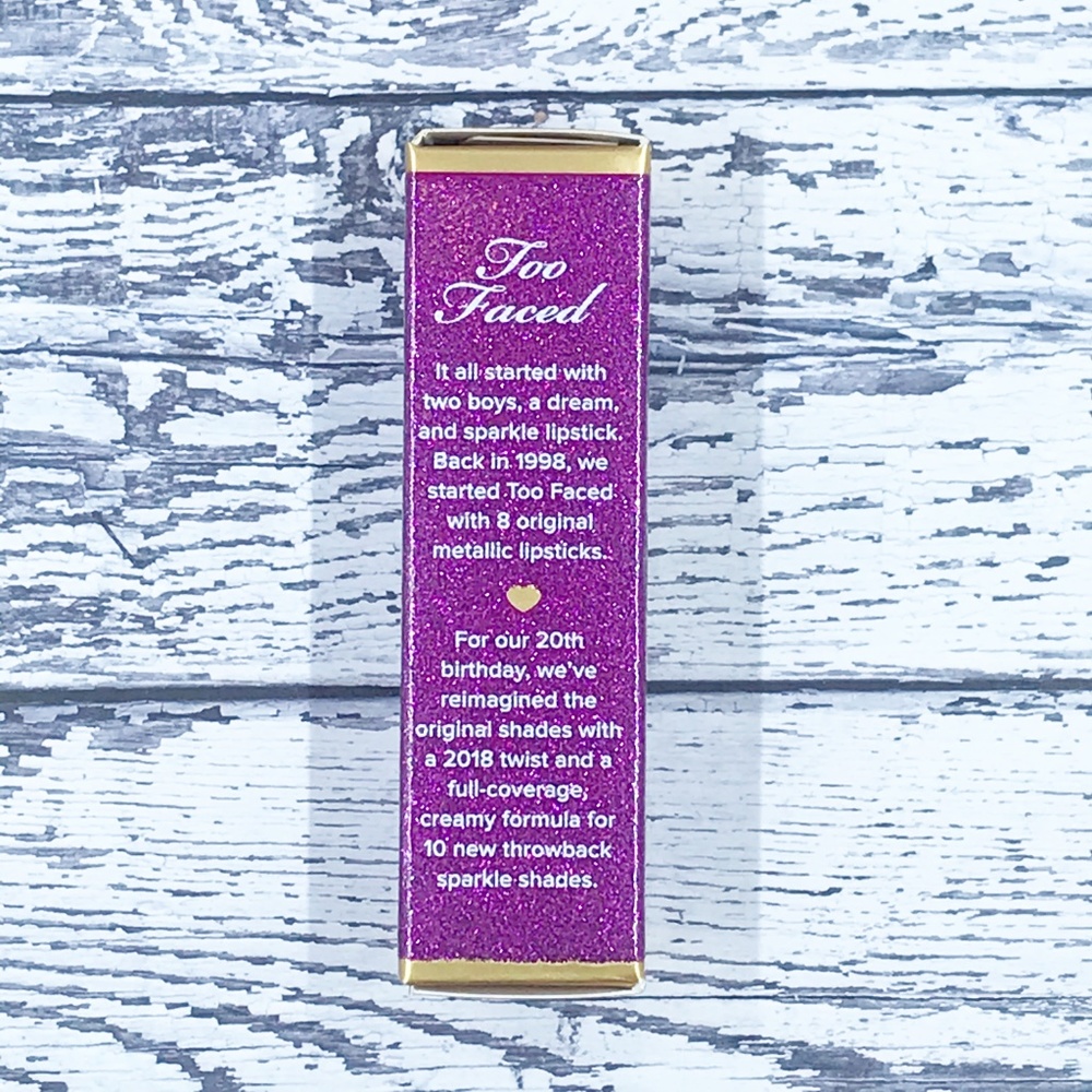 Too Faced Throwback Metallic Lipstick Pixie Stick - Picture 4 of 8